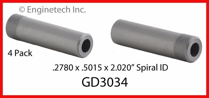 Enginetech GD3034 Engine Valve Guide Set - 4 Pack for Ram and Dodge Trucks