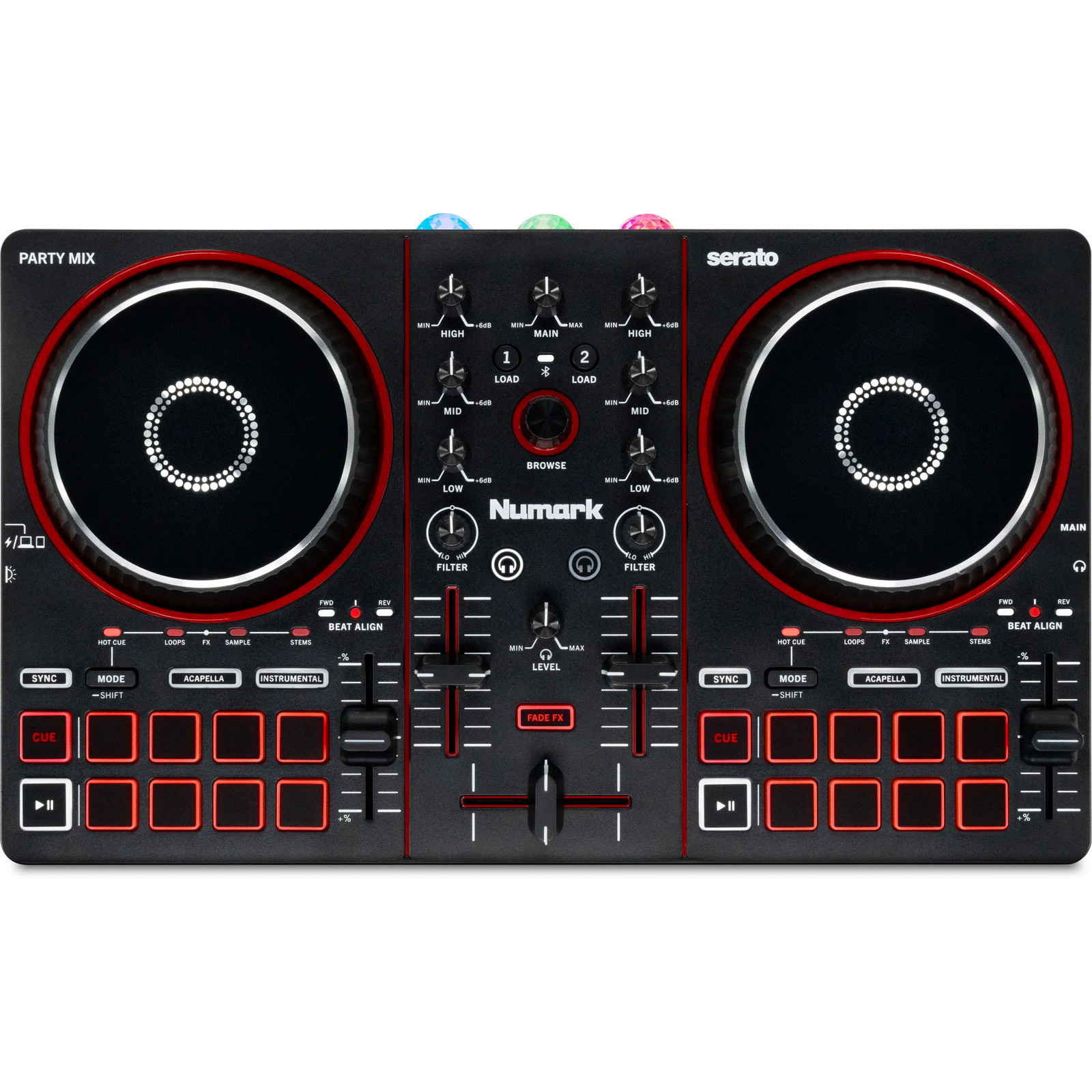 Numark PARTY MIXIII DJ Controller w/ Built in Light Show