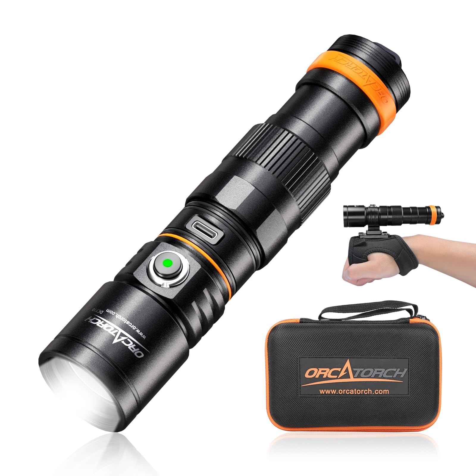 Rechargeable Dive Torch 3000 Lumen Underwater