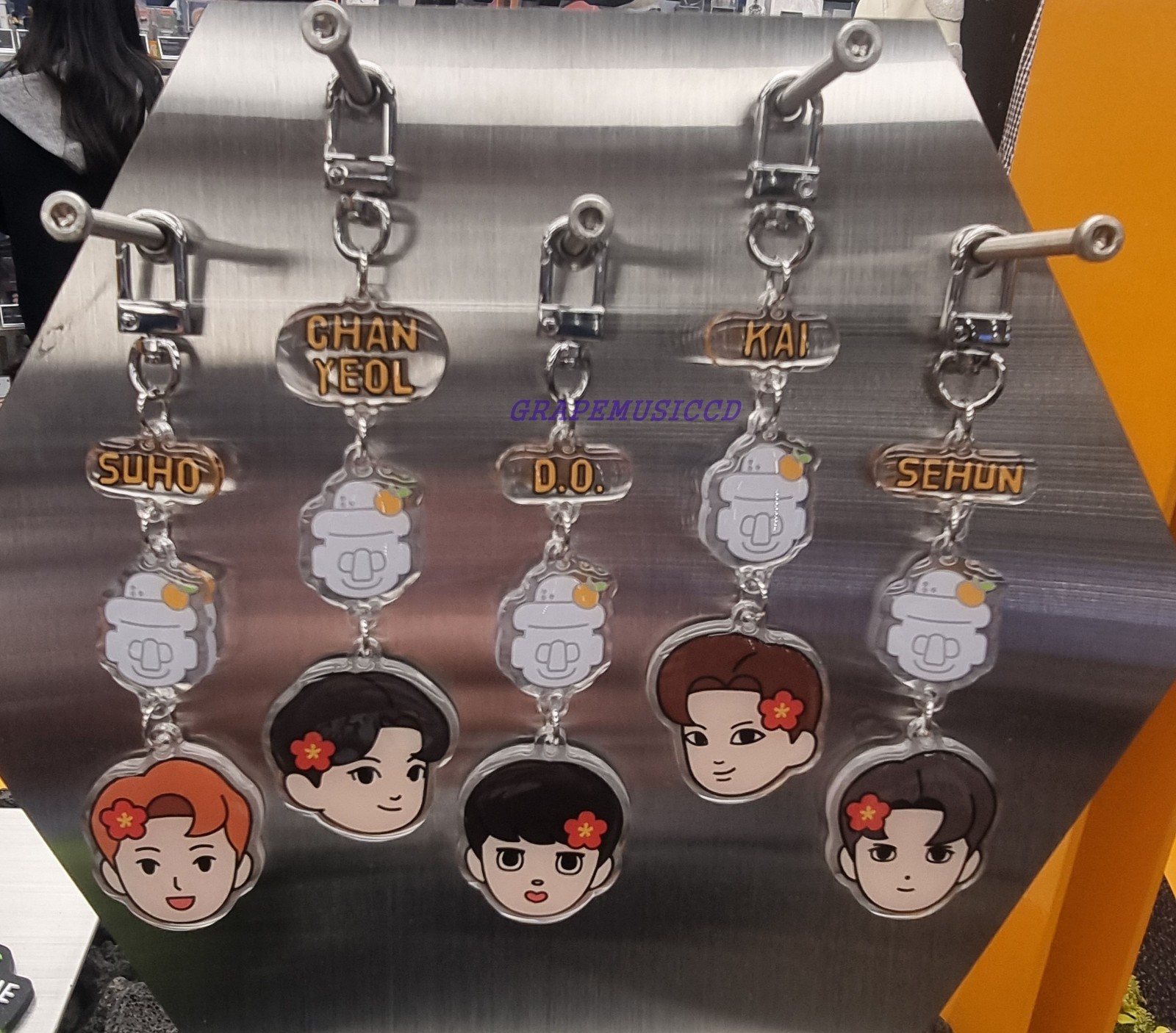 EXO EXO's Travel the World on a Ladder SEASON 5 OFFICIAL MD ACRYLIC KEY RING NEW