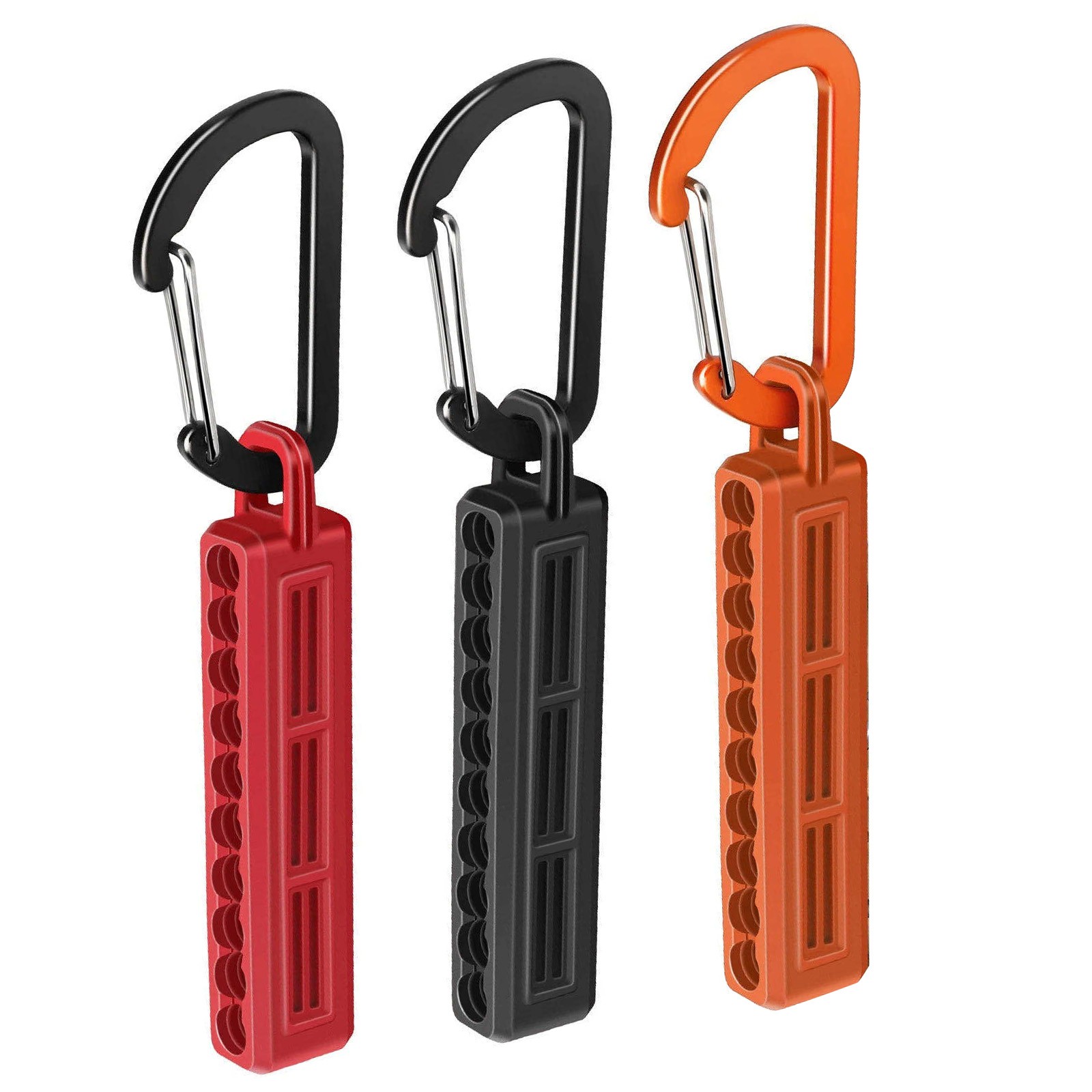 3x 1/4" Hex Bit Holder Storage Rail Screwdriver Bit Organizer With Carbine Clip