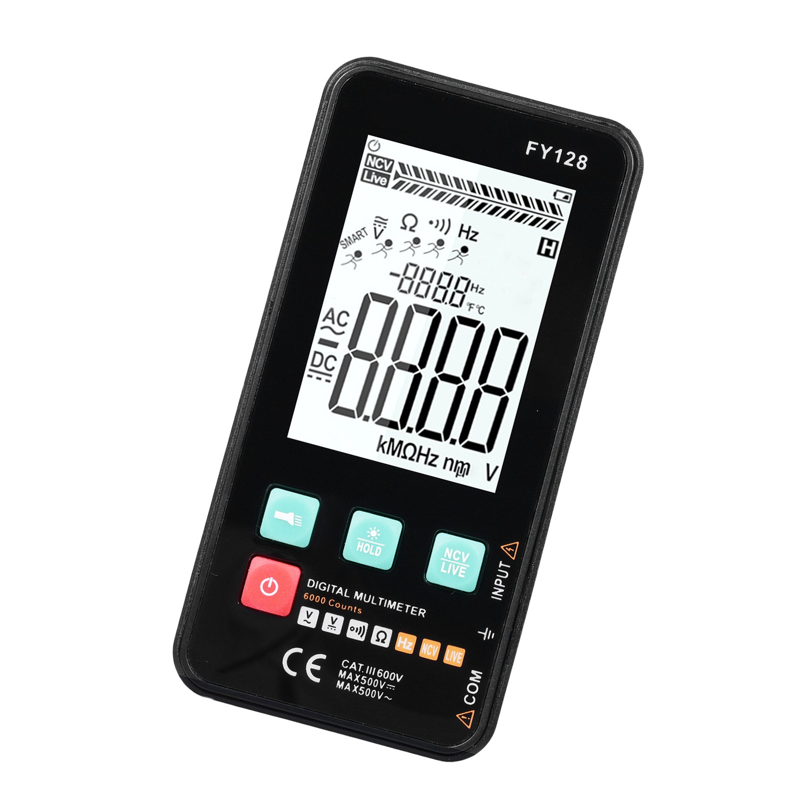 Smart Digital Multimeter 5999 Counts Backlit LCD AC DC Voltage Resistance