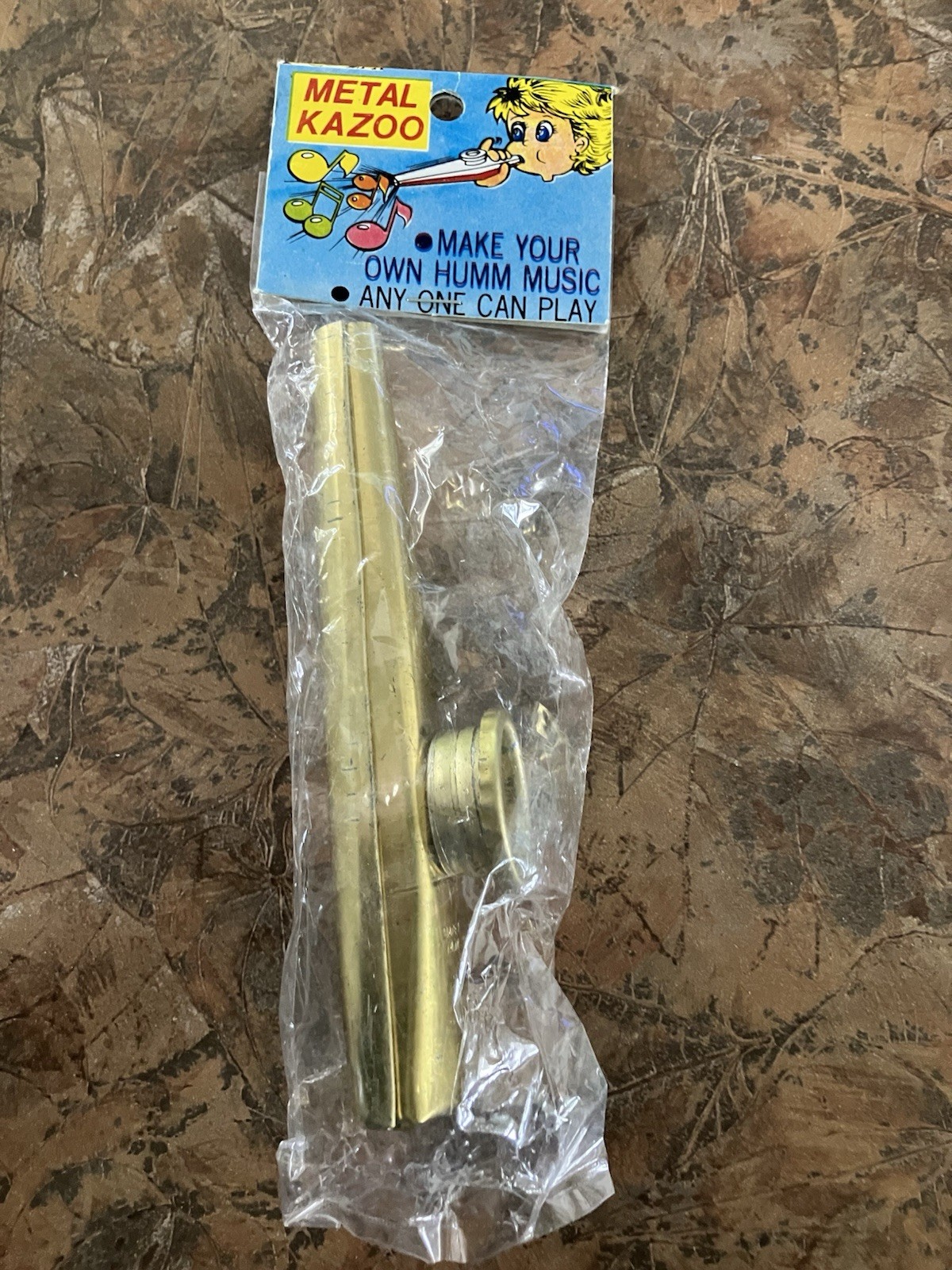 NOS Vintage METAL KAZOO Made in Taiwan unopened sealed