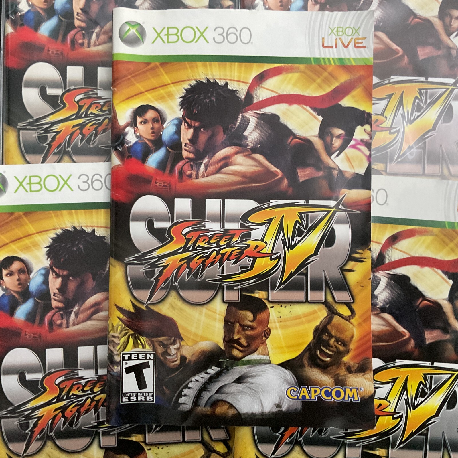 Super Street Fighter IV Microsoft Xbox 360 Instruction Manual Only