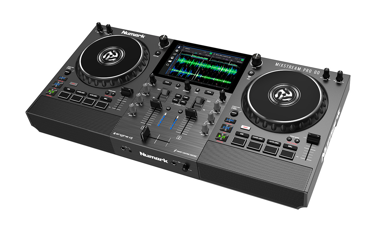 Numark Mixstream Pro Go Battery-Powered StandAlone Streaming DJ Controller with