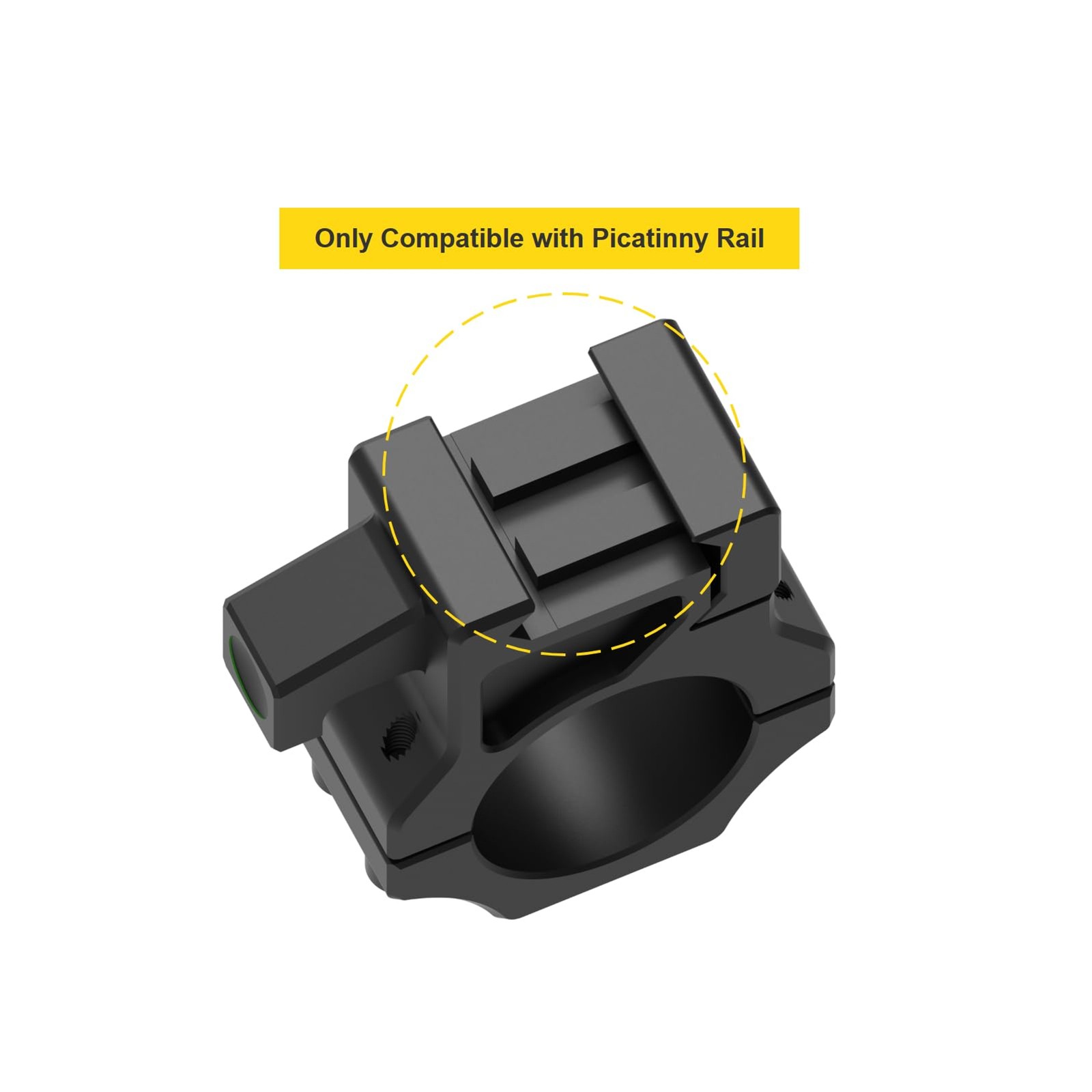 30mm Precision Scope Rings, Compatible with Picatinny Rails, 2 PCS | with Level