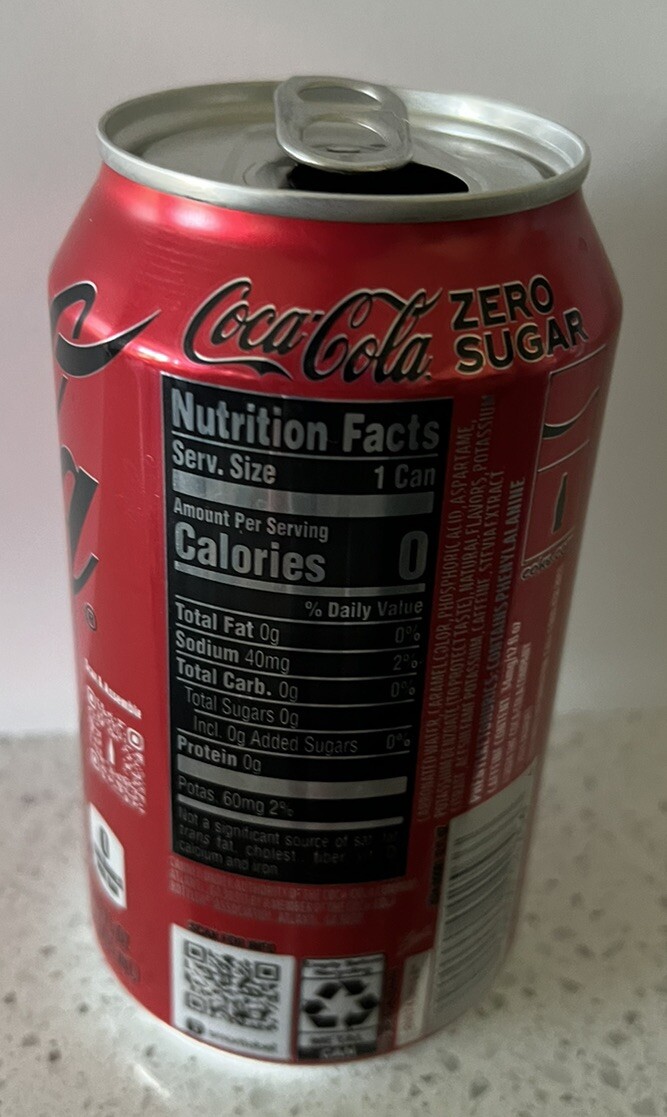 EMPTY Ltd Edition EMPTY MARVEL Shang-Chi Coca Cola ZERO SUGAR 12 OZ (355mL) CAN
