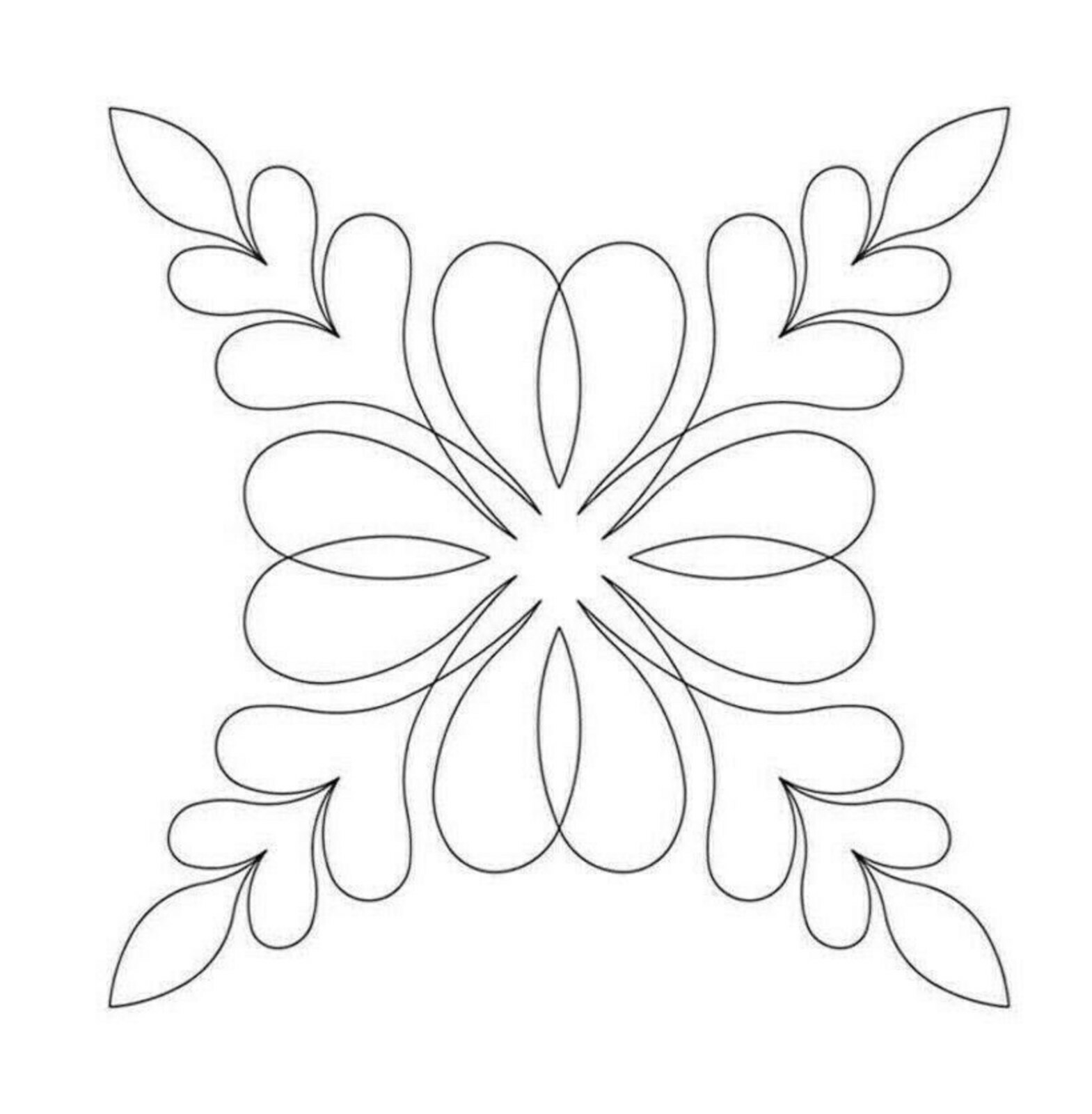 Quilting Stencil Floral Heart Feather Quilt Patterns Block Plastic Templates