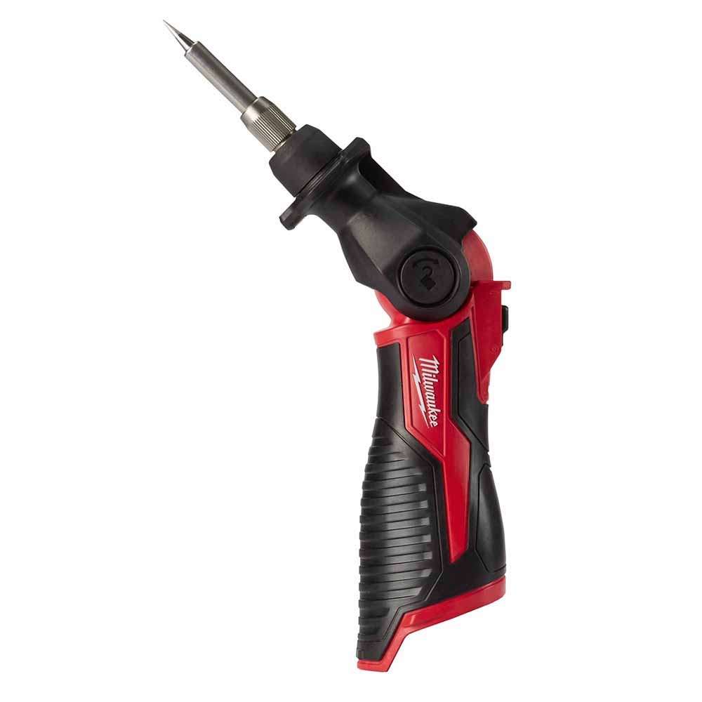 Milwaukee  2488-20 M12 Cordless Soldering Iron, 3-Stop Pivoting Head (Bare Tool)