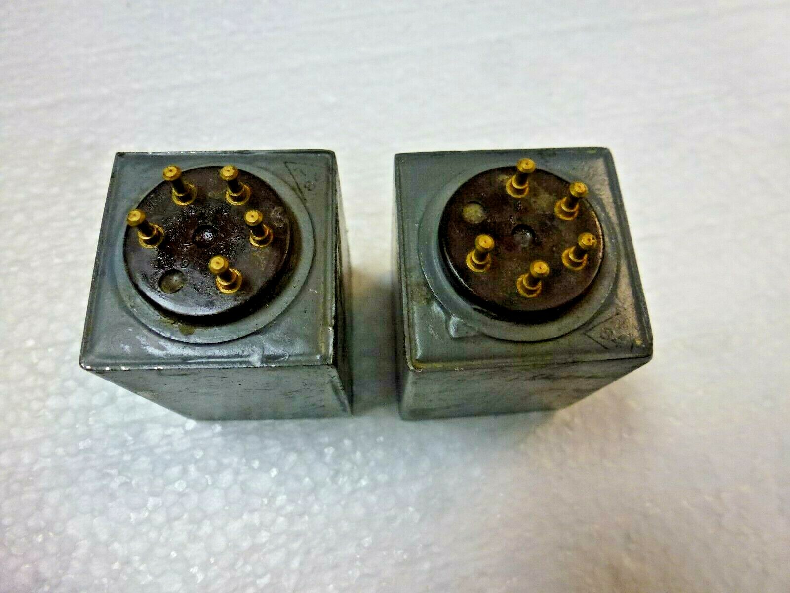 2 Vintage Unused  Hadley 12321 Avionics Transformers 200 Volts 400 HZ = 115 Volt