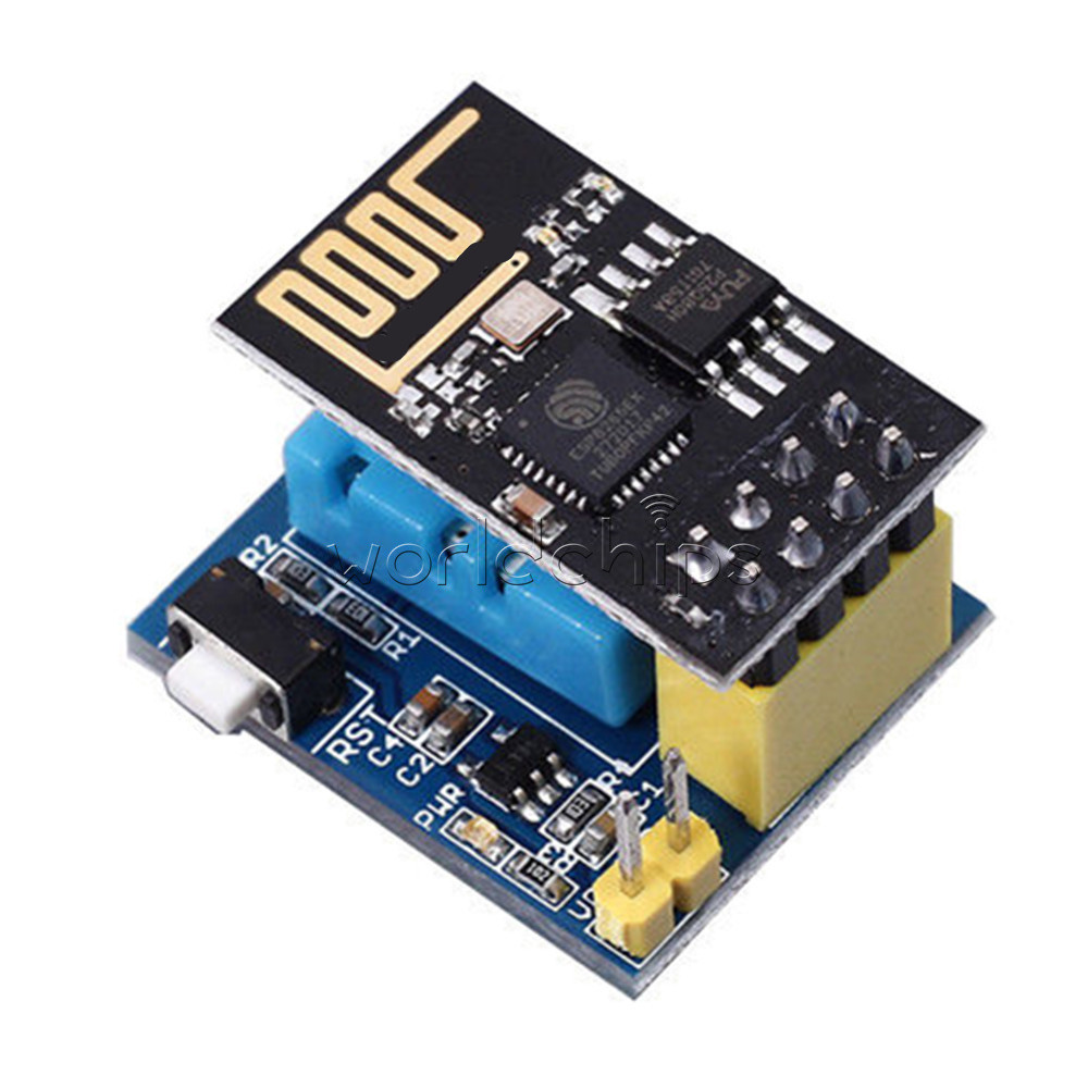 DHT11 Temperature Humidity Sensor ESP8266 ESP-01 WiFi Serial Transceiver Module