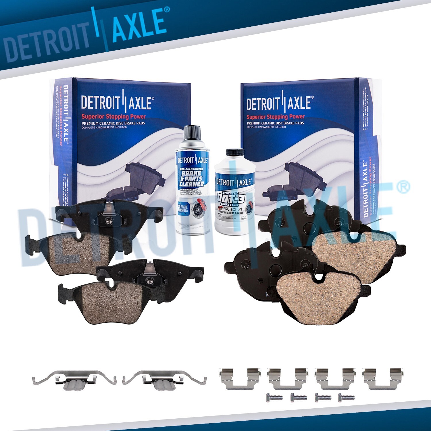 Front & Rear Ceramic Brake Pads Kit for 2011 2012 2013-2016 BMW 528i 528i xDrive