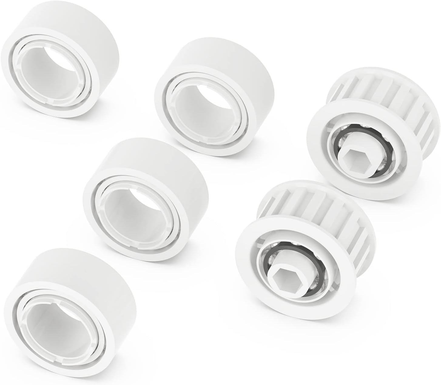 Pool Cleaner Replacement Parts, 4 Pack Guide Wheels and 2 As shown