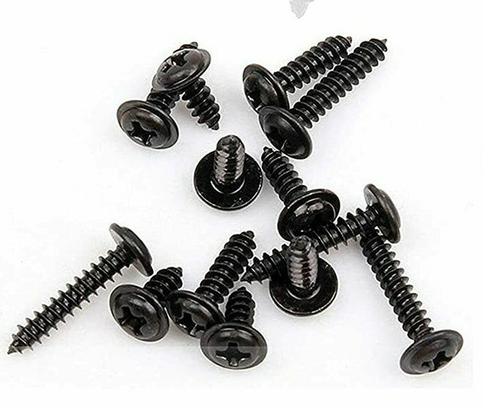 Modified Truss Head Self piercing sharp point Screws #8x 1/2"- 3" K-Lath Black