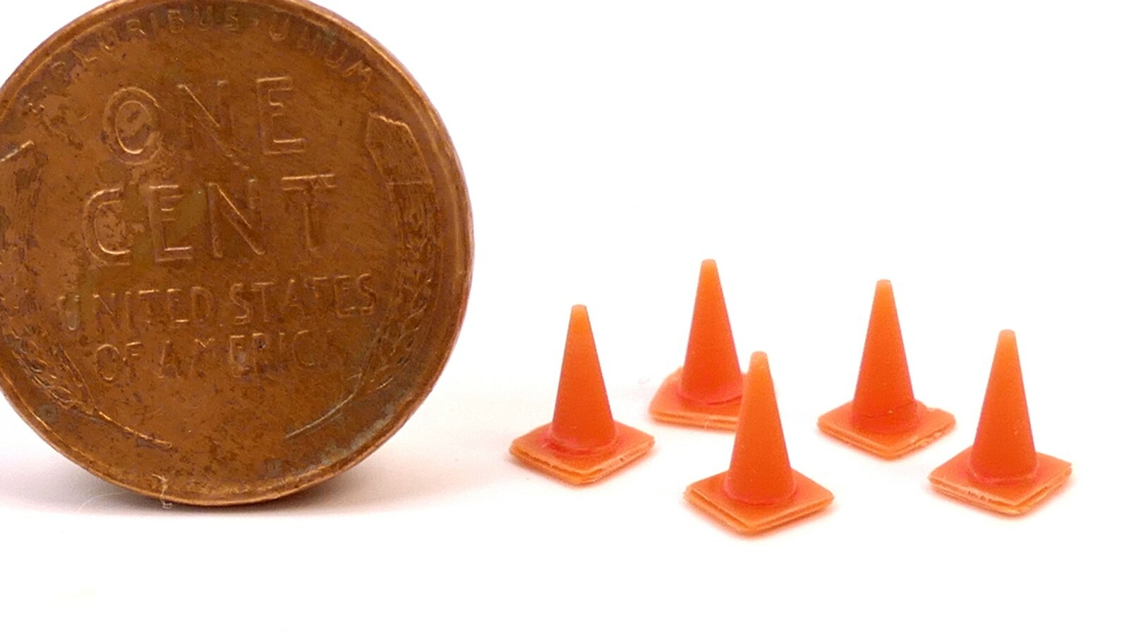 USA Made - N Scale Traffic Cones - 5 Pack 1600661