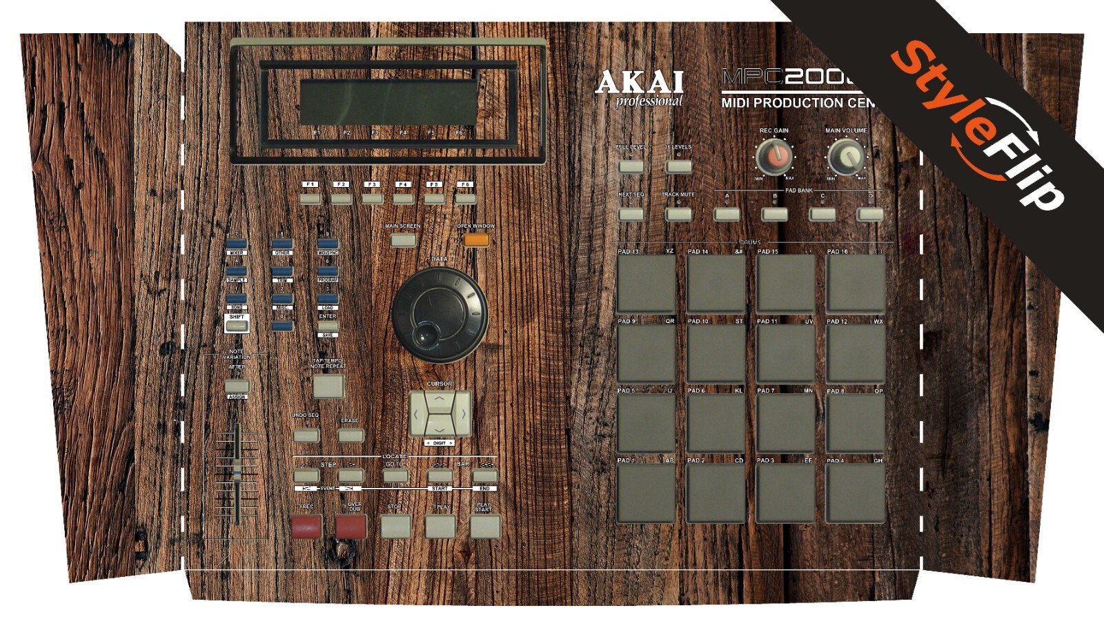 Akai MPC-2000XL Skin | Wood #3 | Protective Decal | StyleFlip Skins