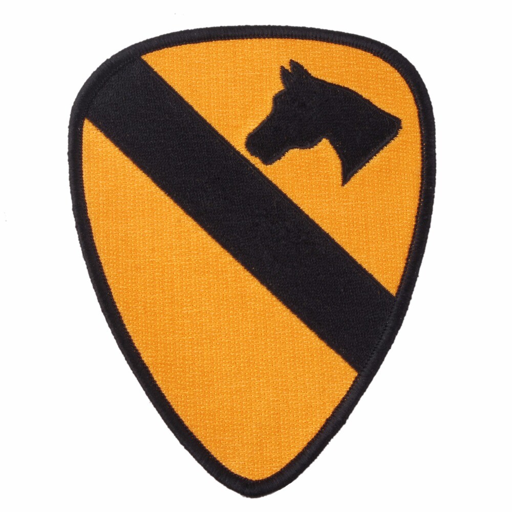 WW2 U.S. US ARMY 1ST CALVARY SHOULDER PATCH HORSE EMBROIDERY PATCH BADGE-chho981