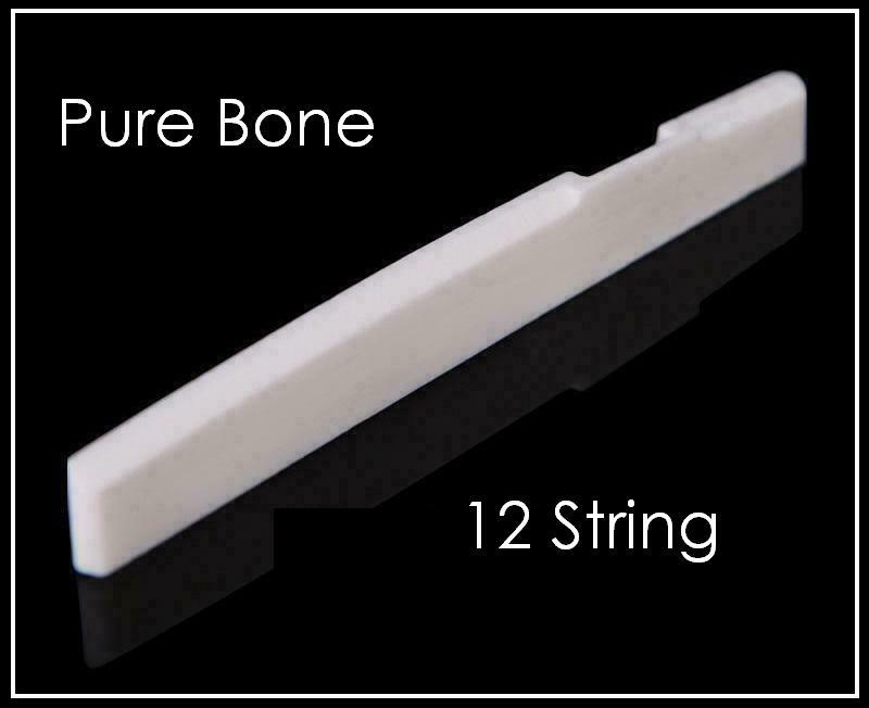 MusicianAtHeart BONE SADDLE made for EPIPHONE 12 String Guitar - Pure Cowbone