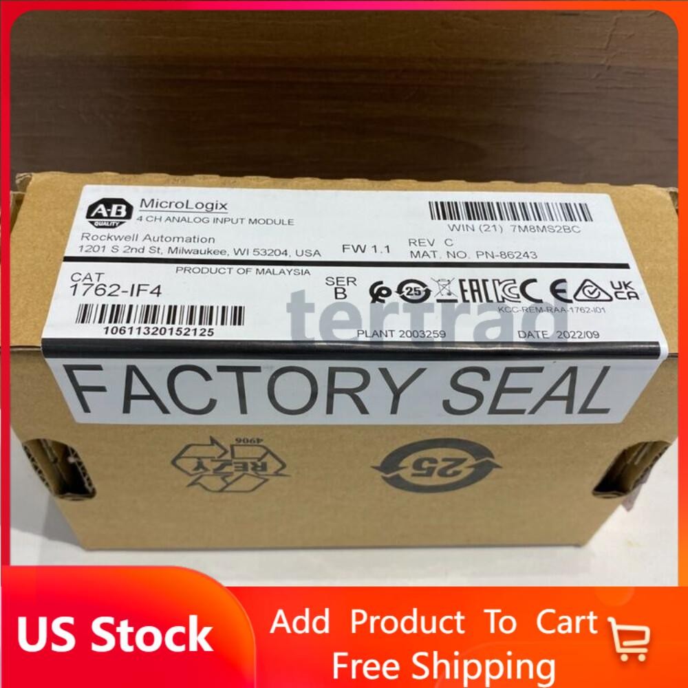 Factory Sealed 1762-IF4 ser B MicroLogix Analog Input Module 1762IF4 US Free Tax