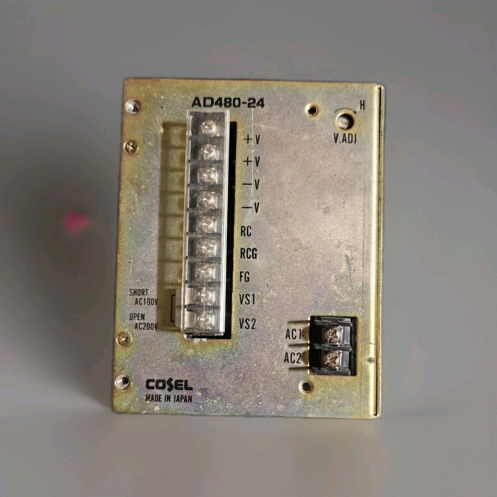 COSEL POWER SUPPLY AD480-24 Tested, Clean 24vdc Output