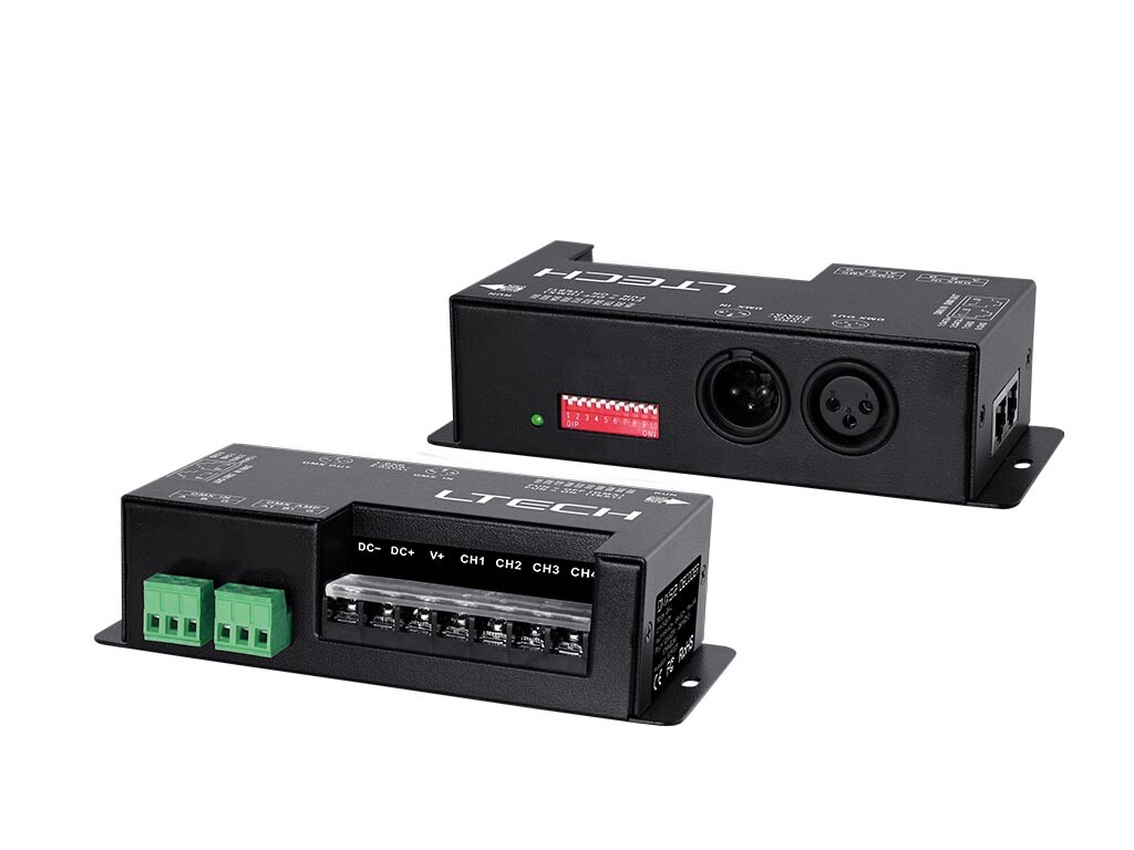 [ Velleman CHLSC29] High Power DMX Controller for LED Strips - 4 Channels