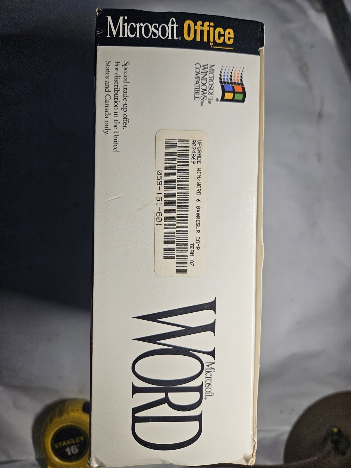 Microsoft Office Word Trade-Up Edition For DOS 3.5" Floppy