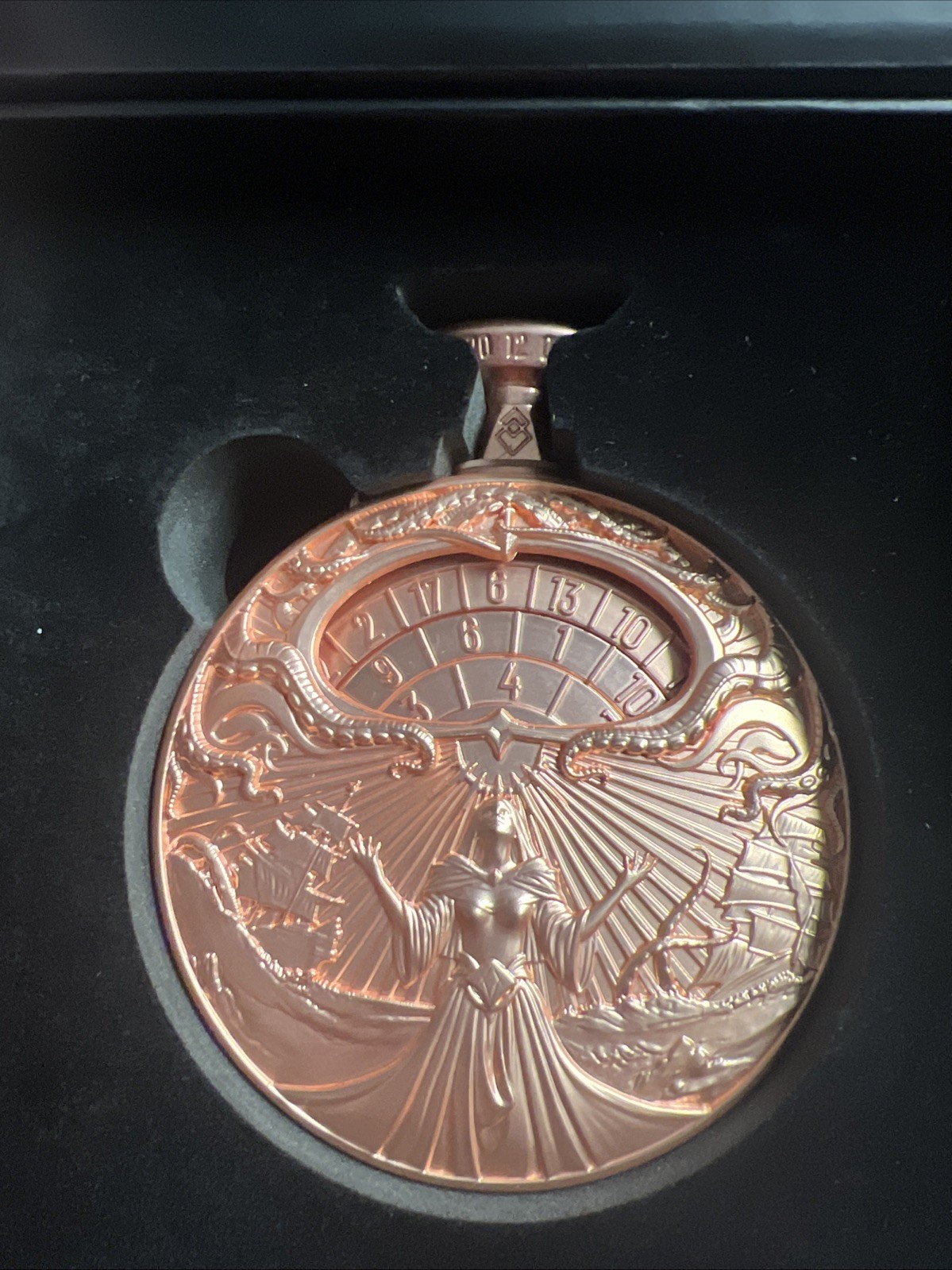 DragonStone Gaming Prophecy Dice Pocketwatch Set Kickstarter Ed. Rose Gold Pink