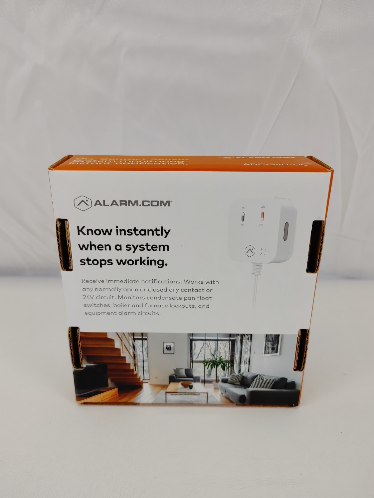 Alarm.com ADC-S40-DC Dry Contact Sensor, New
