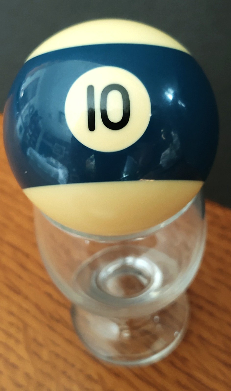 Vintage Belgian Aramith 2 1/4" PREMIER Pool Billiard STRIPE BLUE #10 Single Ball