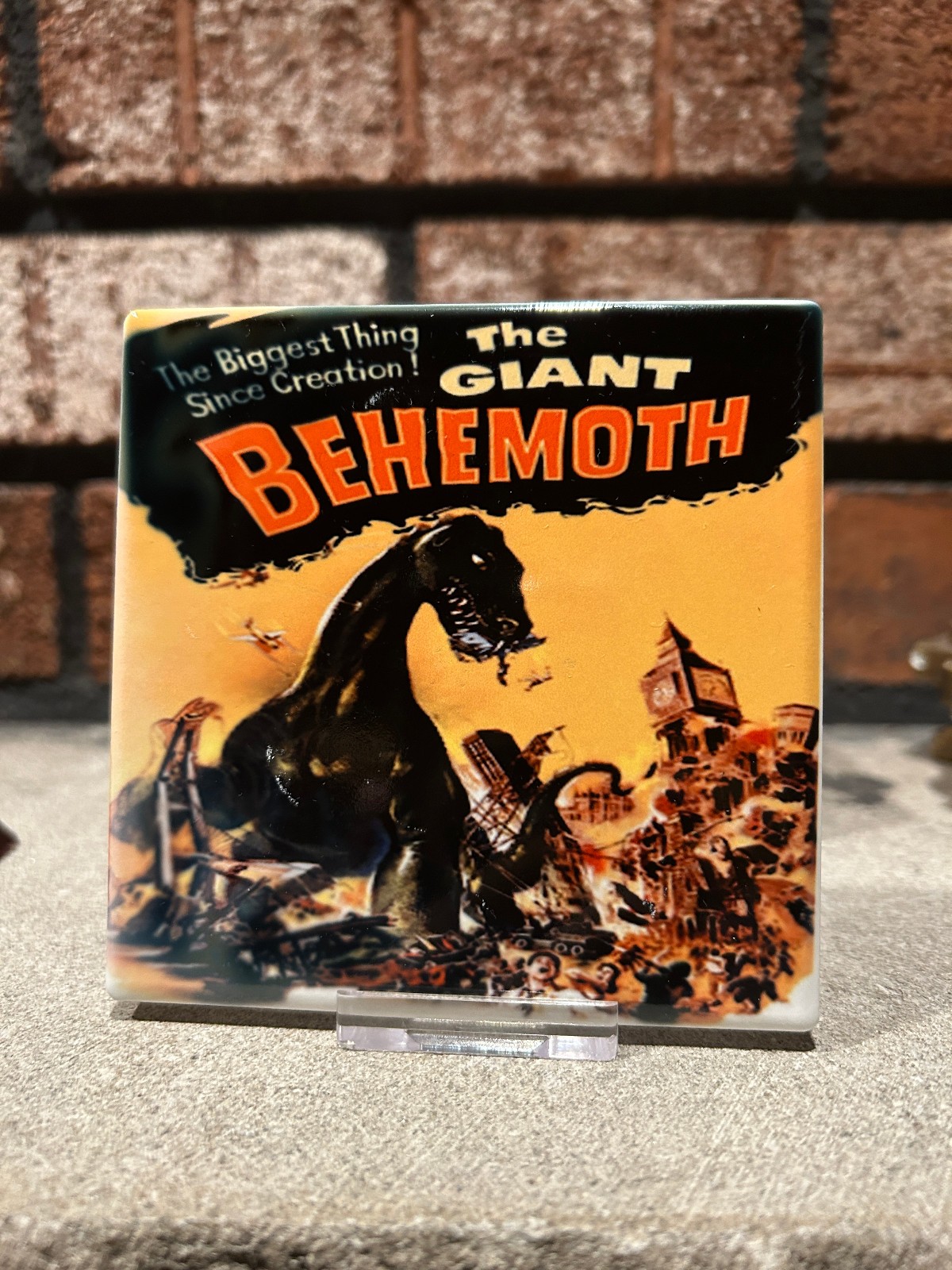 The Giant Behemoth Ceramic Christmas Movie Shelf Sitter New Handmade USA Sci-Fi