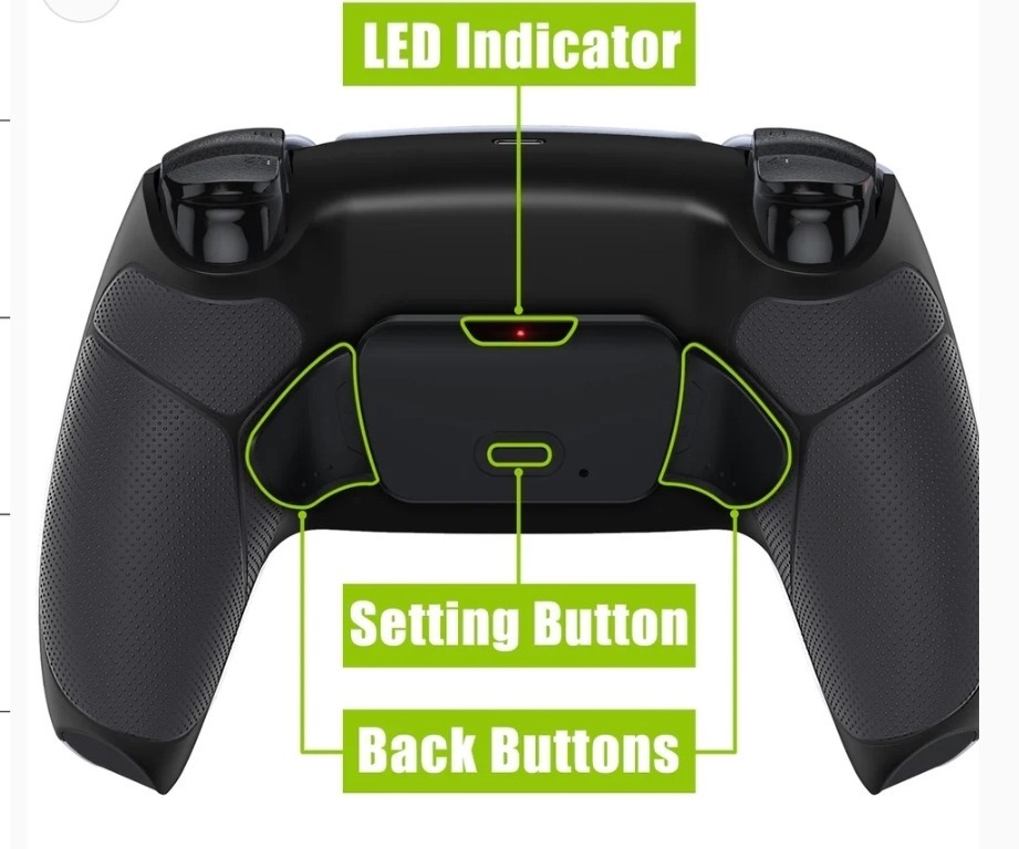 SONY PS5 CHROMA INDIGO REMAPPABLE RMB RISE 2 PADDLES CONTROLLER