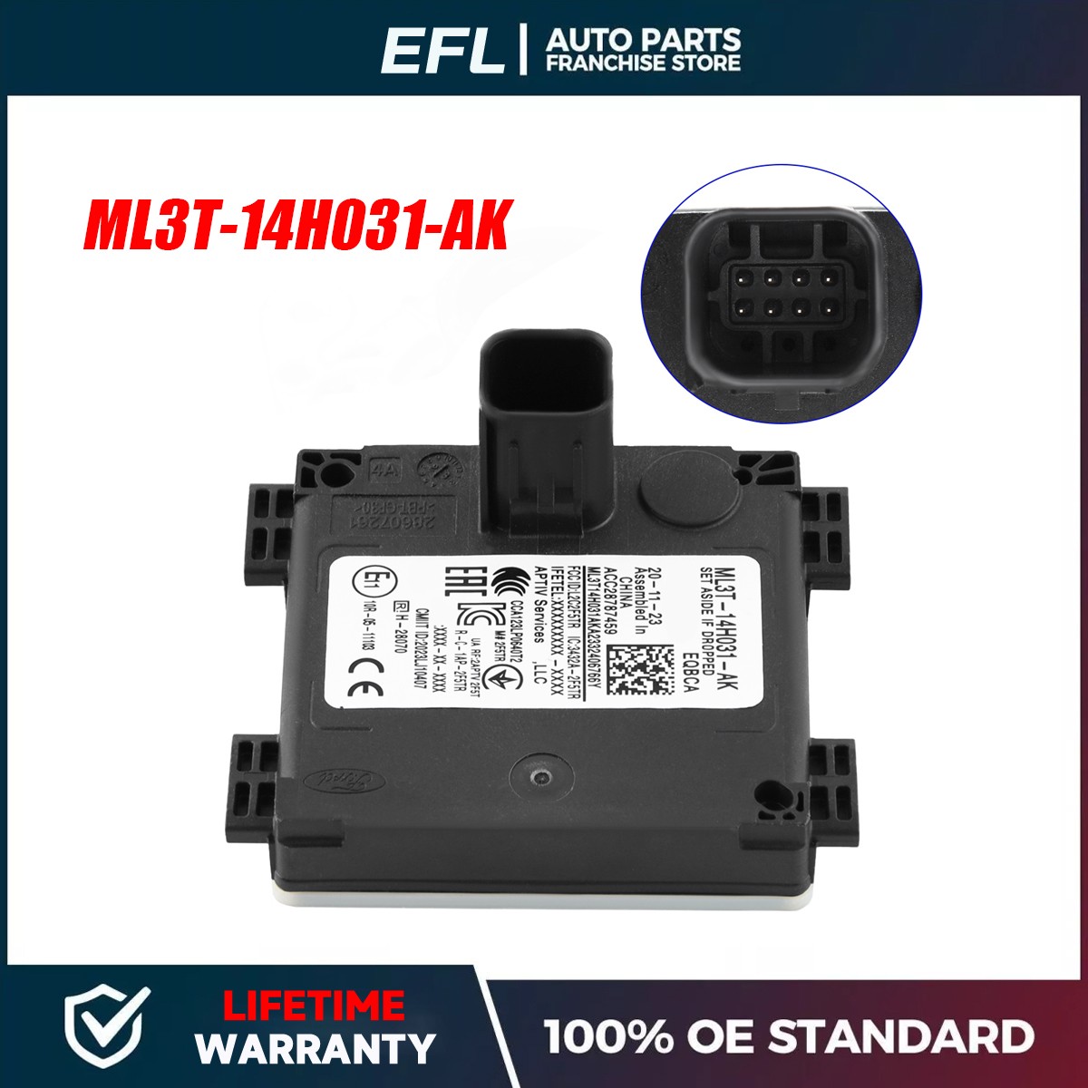 Blind Spot Detection System Warning Sensor ML3Z-14C689-G For 21-2023 Ford F-150