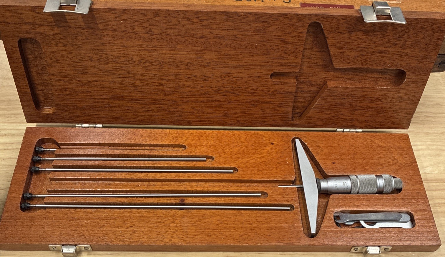 Brown & Sharpe micrometer depth gage 0-9