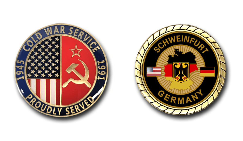 Schweinfurt Germany Cold War Veteran Duty Station Challenge Coin