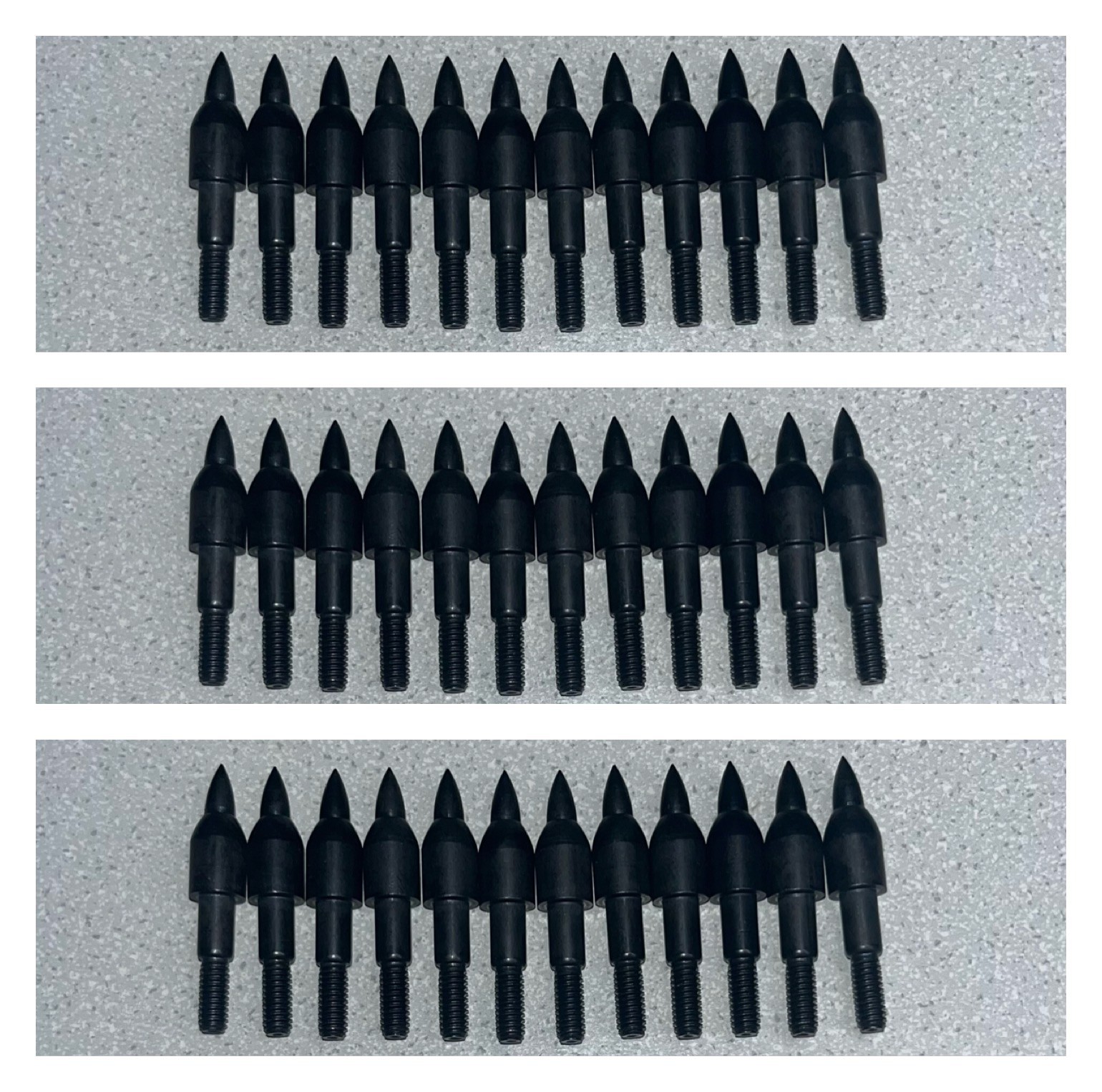 36 Pcs Steel 100 Grain Archery Arrow Field Points Tips, Practice, see descrip