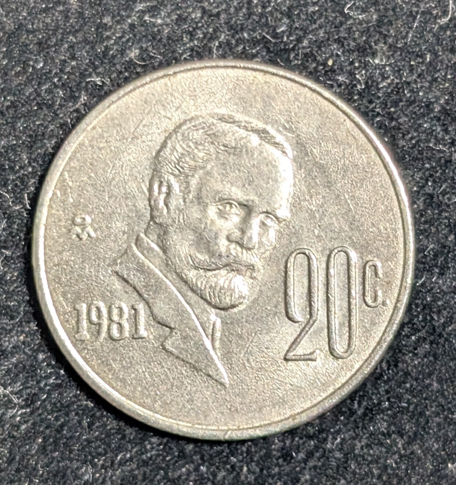 1981 Mexico 20 Centavos Circulated KM# 442