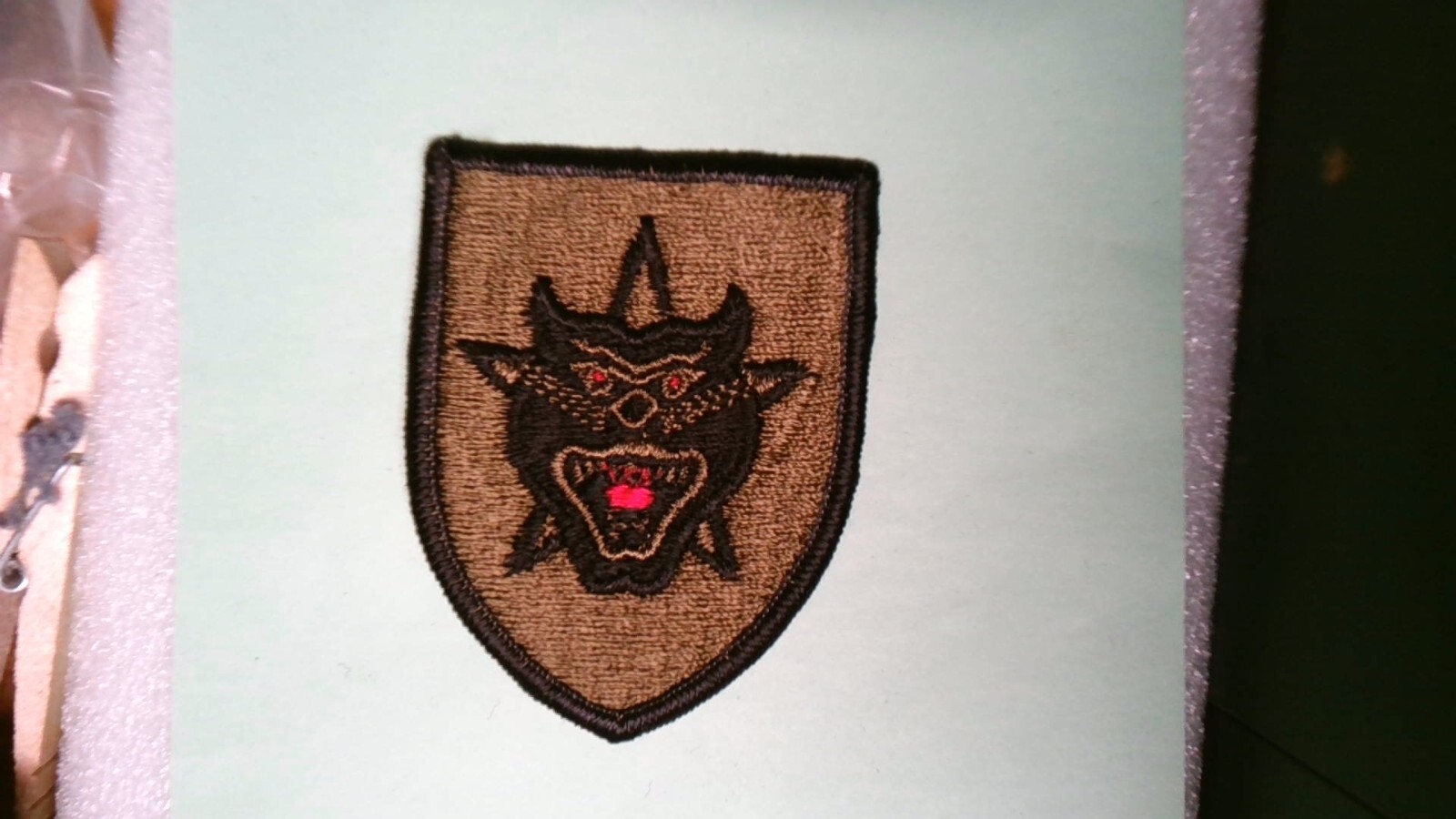 PATCH SEW ON ARMY UNSURE SOUTH VIETNAM RANGER TEAM GREENISH BACKING