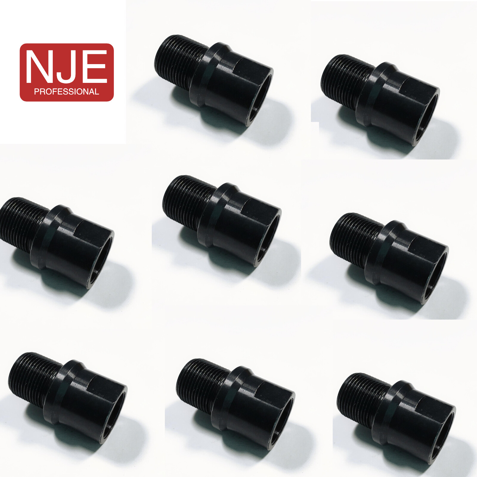 Steel Thread Adapter 1/2 x 28 Thread to 5/8x24---2/4/6/9 pack