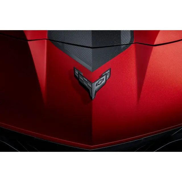 Genuine GM Dark Crossed Flags Emblems 86563265