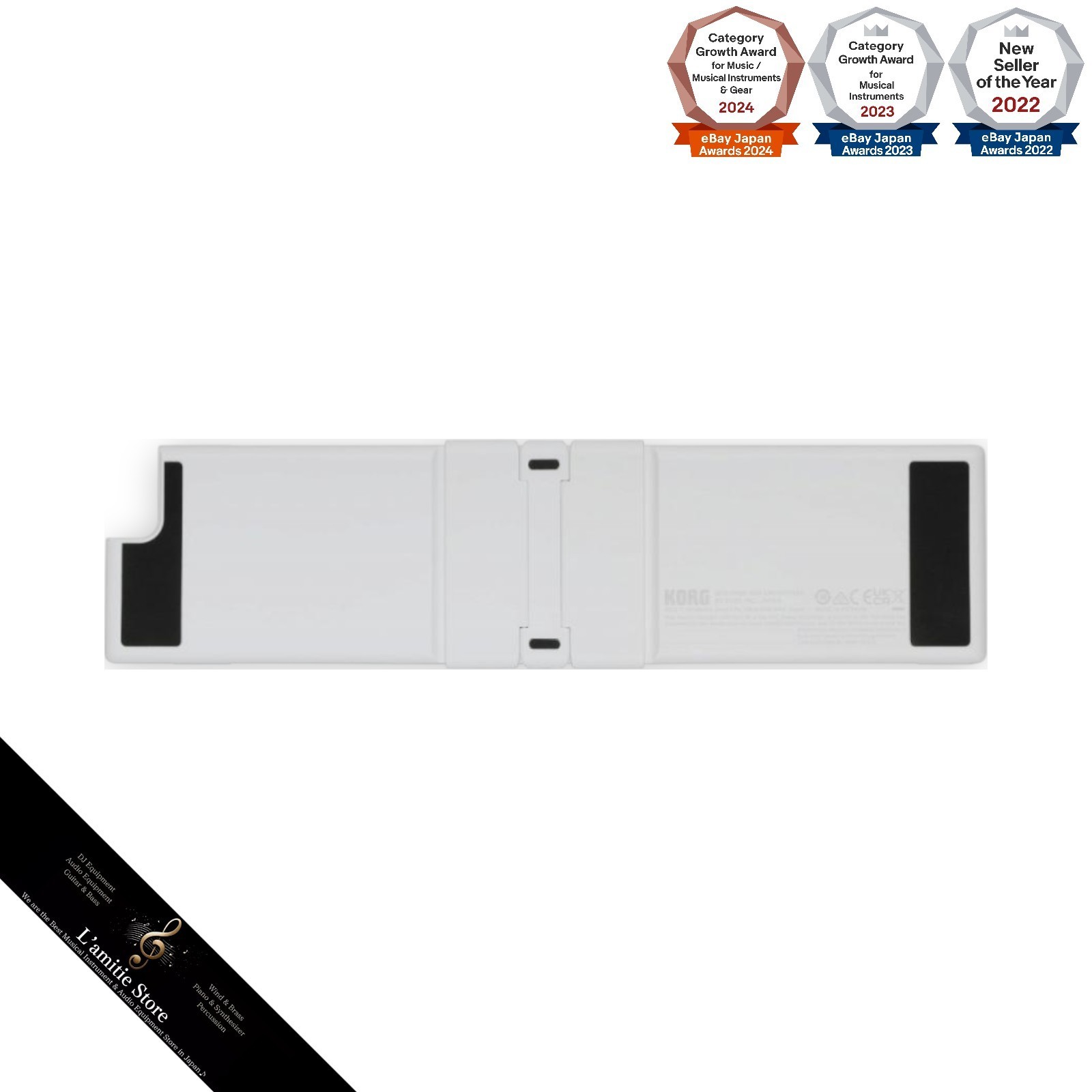 Korg nanoKEY Fold Keyboard White WH Foldable MIDI Controller Japan New