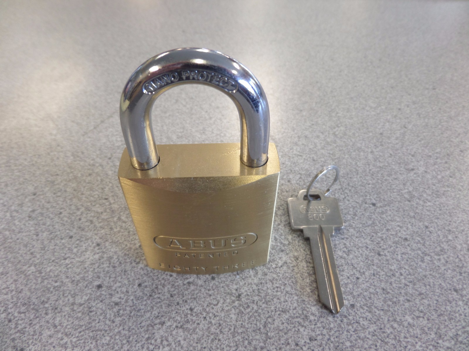 ABUS 83/45-800 WEISER E WR5 KEYWAY REKEYABLE BRASS PADLOCK