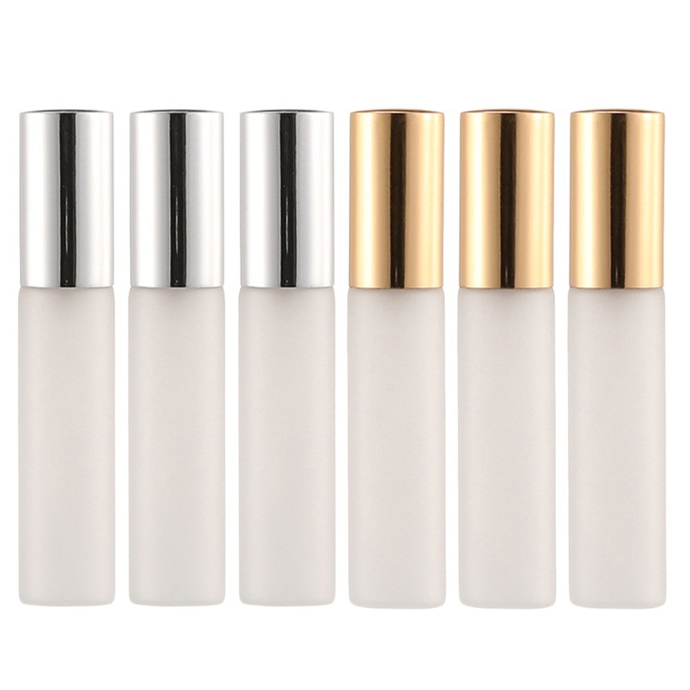 6Pcs Refillable Frosted Glass Empty Spray Bottles Small Portable Makeup Storage