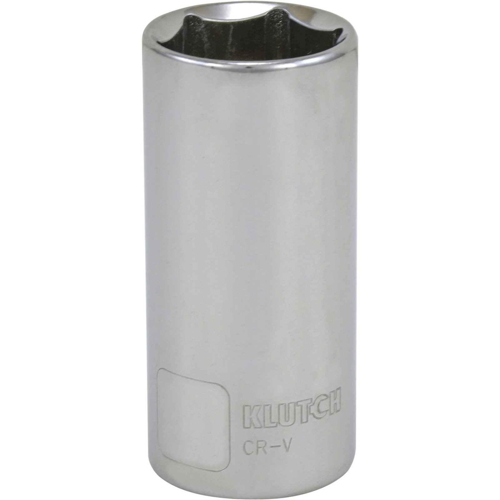 Klutch Deep Socket, Metric, 27mm, 1/2in.-Drive, 6-Pt.