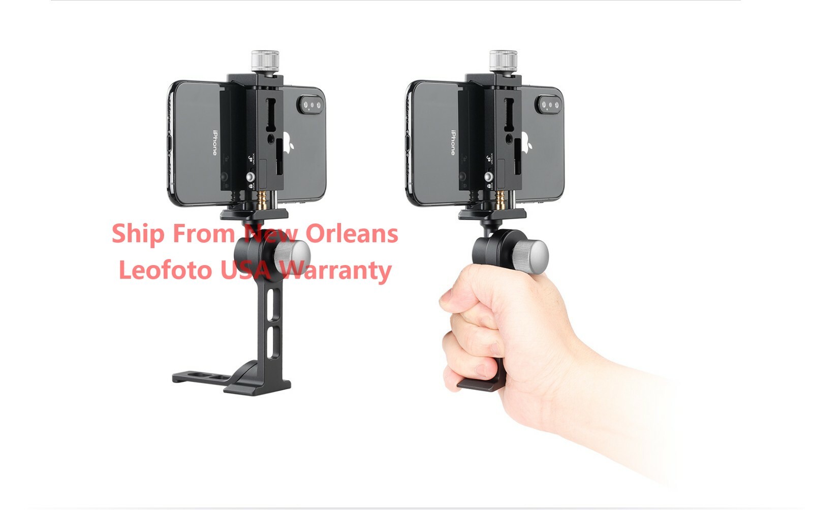 Leofoto PS-1 Smartphone Stand and PC-90II Clamp Combo with Arca-Compatible Base