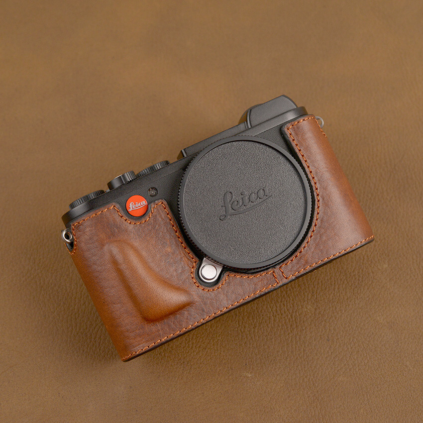 Genuine Leather camera cover bag Camera Half Case With Hand Grip For Leica CL