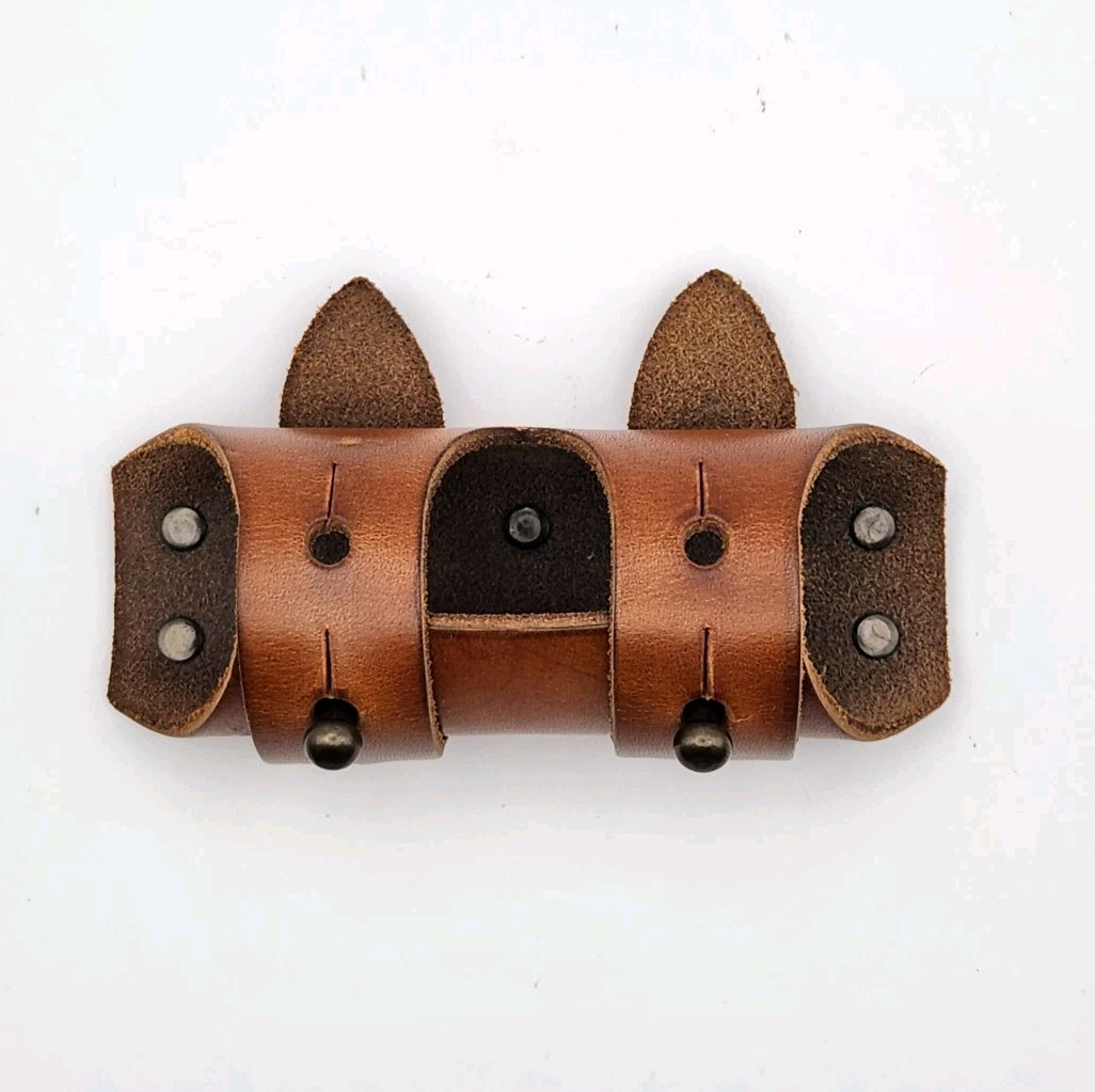 Walnut Modern Designs Leather 6-Pack Beer Carrier for Bicycle