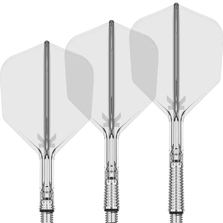 NO6 STANDARD CLEAR MEDIUM TARGET K-SHIFT 1 PIECE SHAFT AND FLIGHT