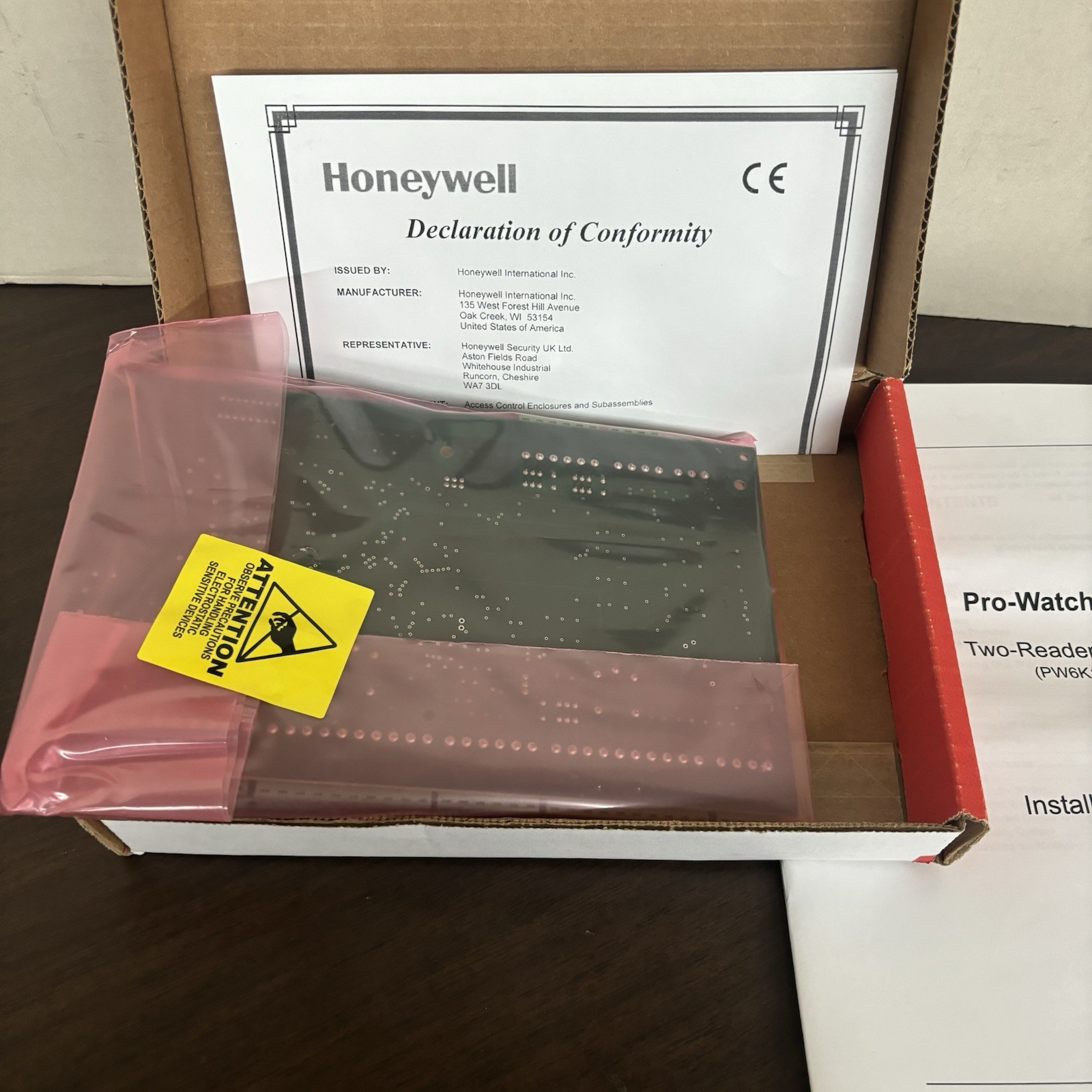 NEW Honeywell PW6K1R2 Access Control Unit Subassembly Reader Board