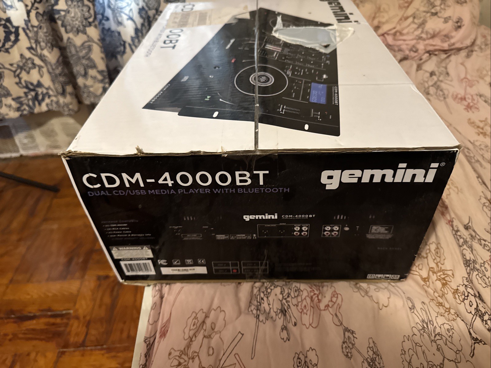 Gemini - CDM-4000BT - Dual CD/USB DJ Media Mixer/Controller With Bluetooth