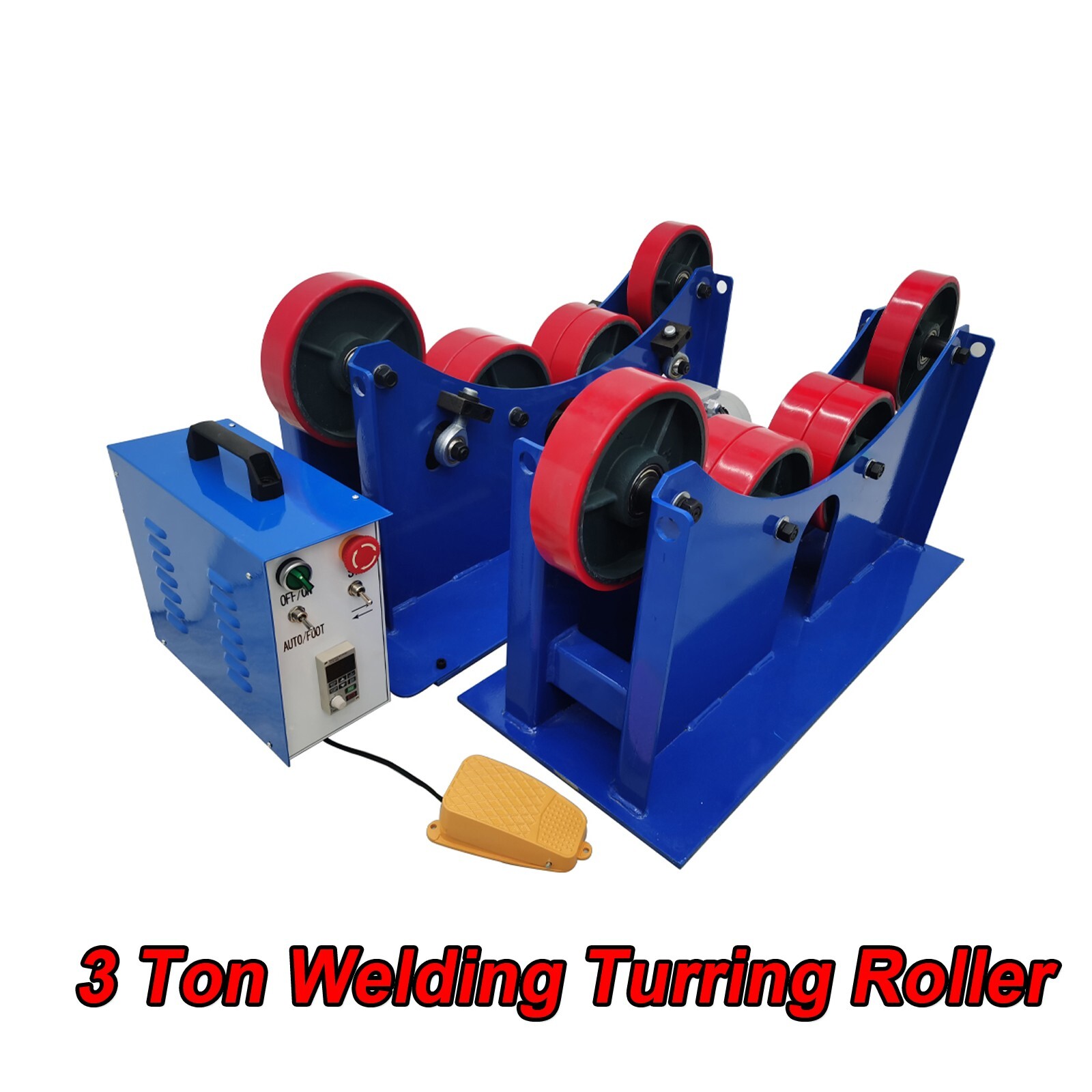 3Ton Welding Turning Roller 4 Wheels Digital Control Pannel Welding Positioner